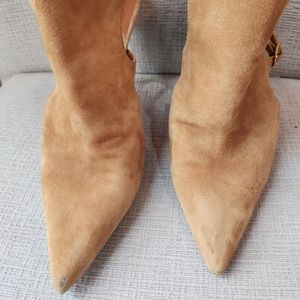 Michel Perry Brown Suede Booties, size 40